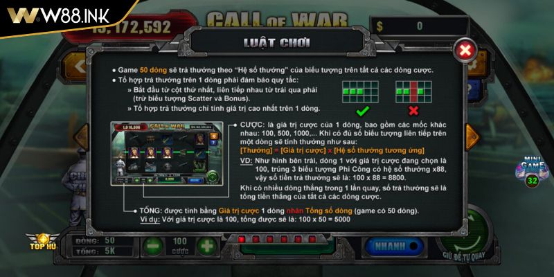 Khám phá Call of War W88 chiến tranh